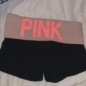 PINK Yoga shorts (w/ band)